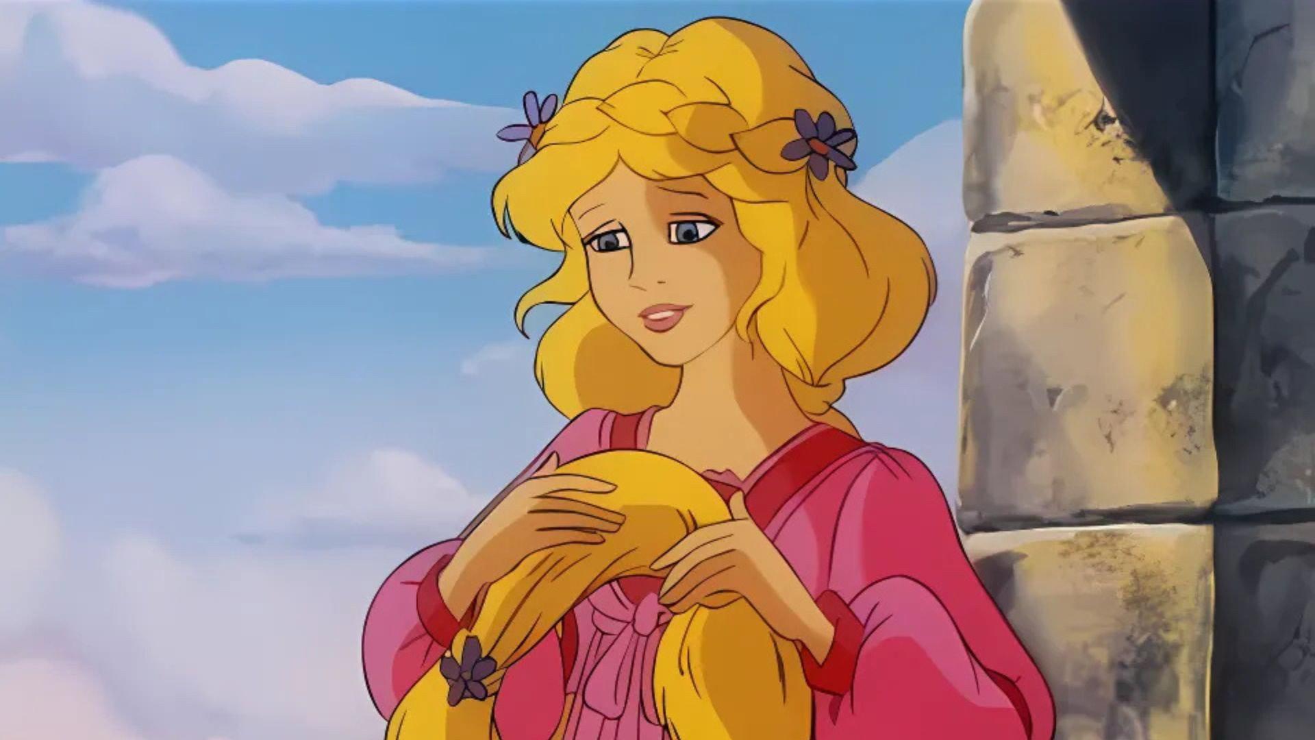 Timeless Tales: Rapunzel 1990 movie scene