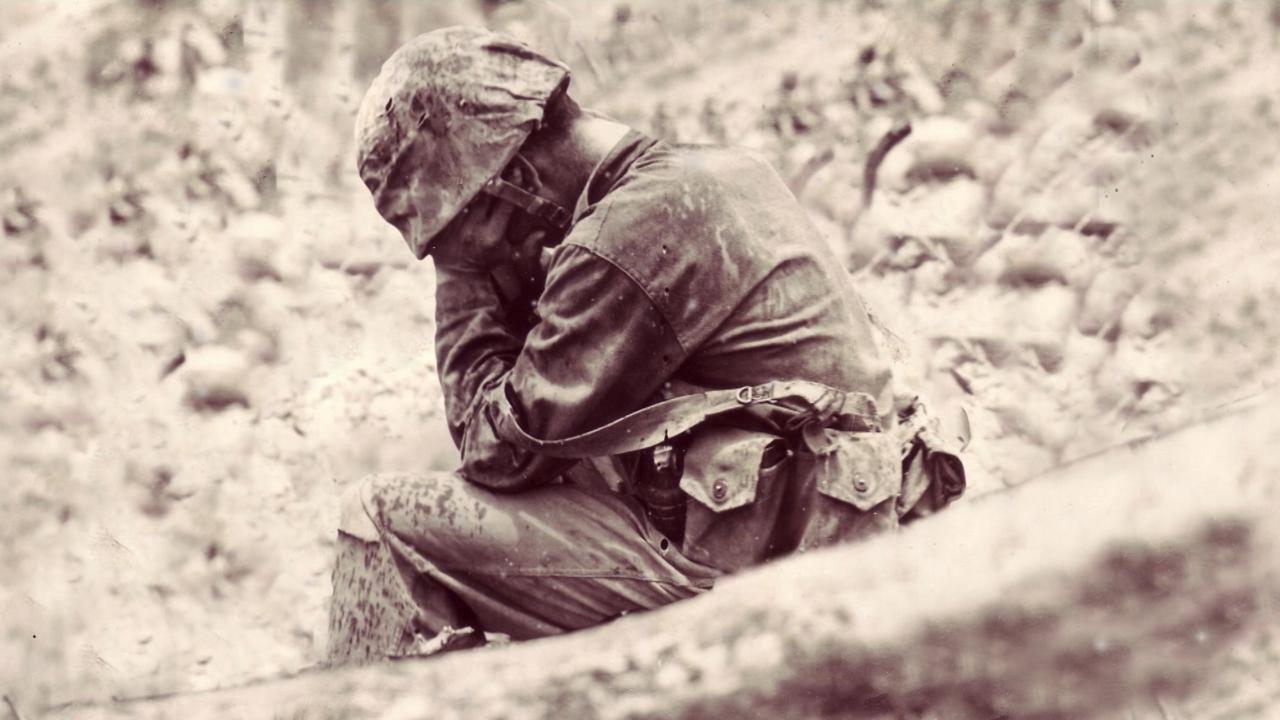 1st to Fight: Pacific War Marines 2020 movie scene