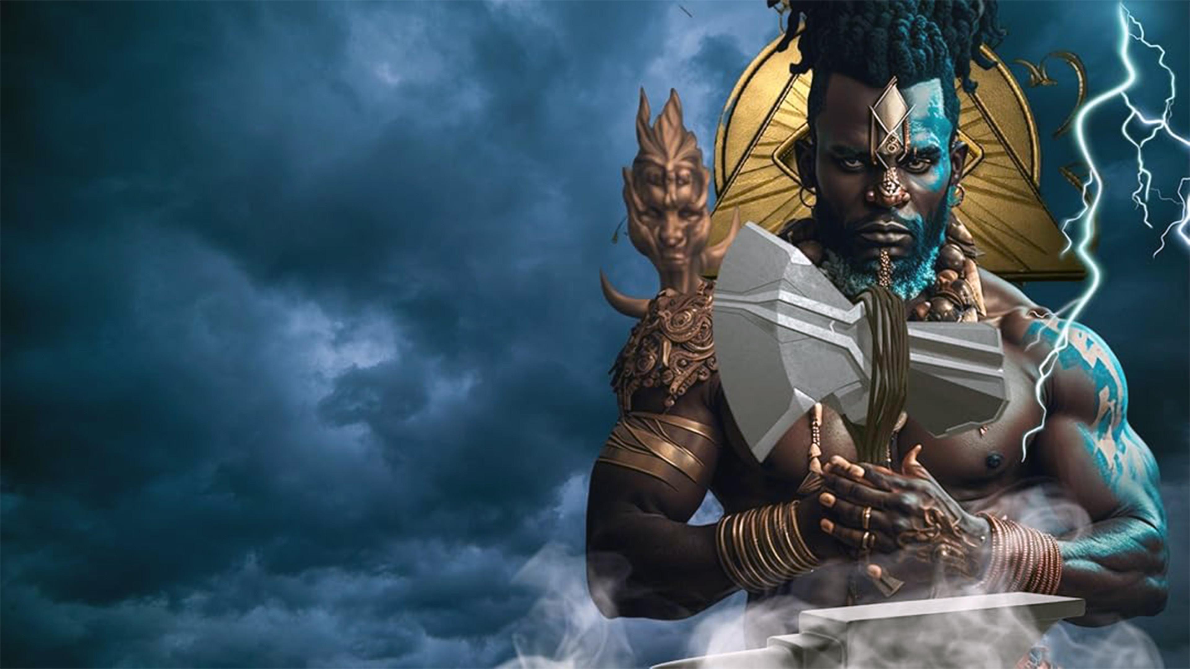 Theft of the Black Gods: The Superheroes movie scene