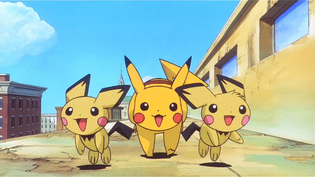 Pikachu & Pichu 2000 movie scene