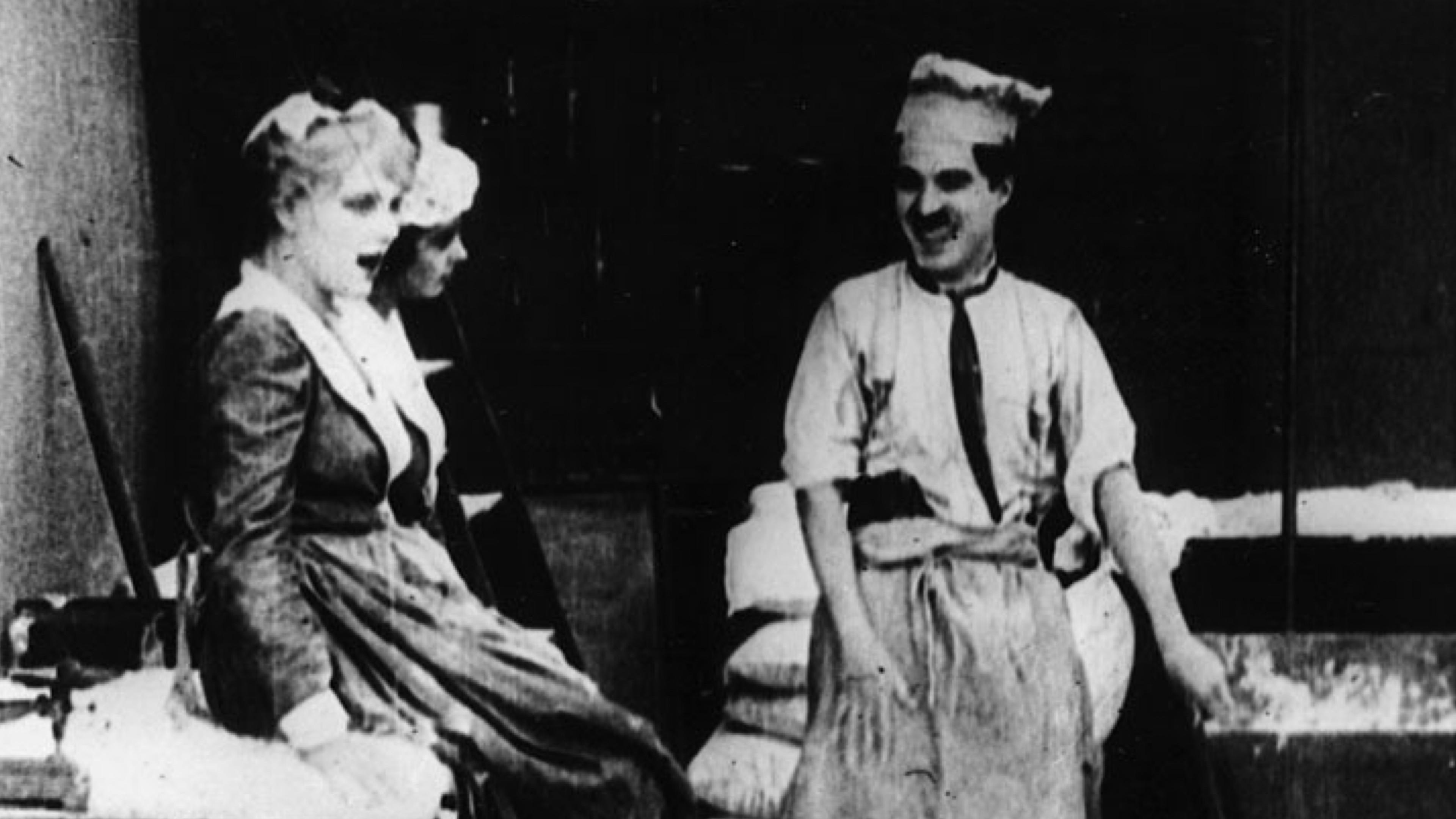 Dough and Dynamite 1914 movie scene