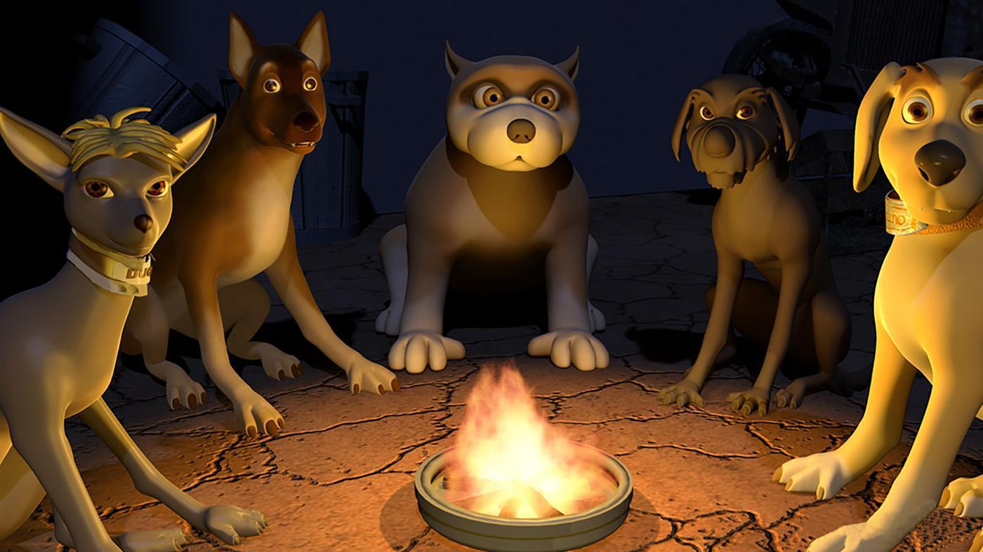 Valentino and the Dog Clan 2008 movie scene