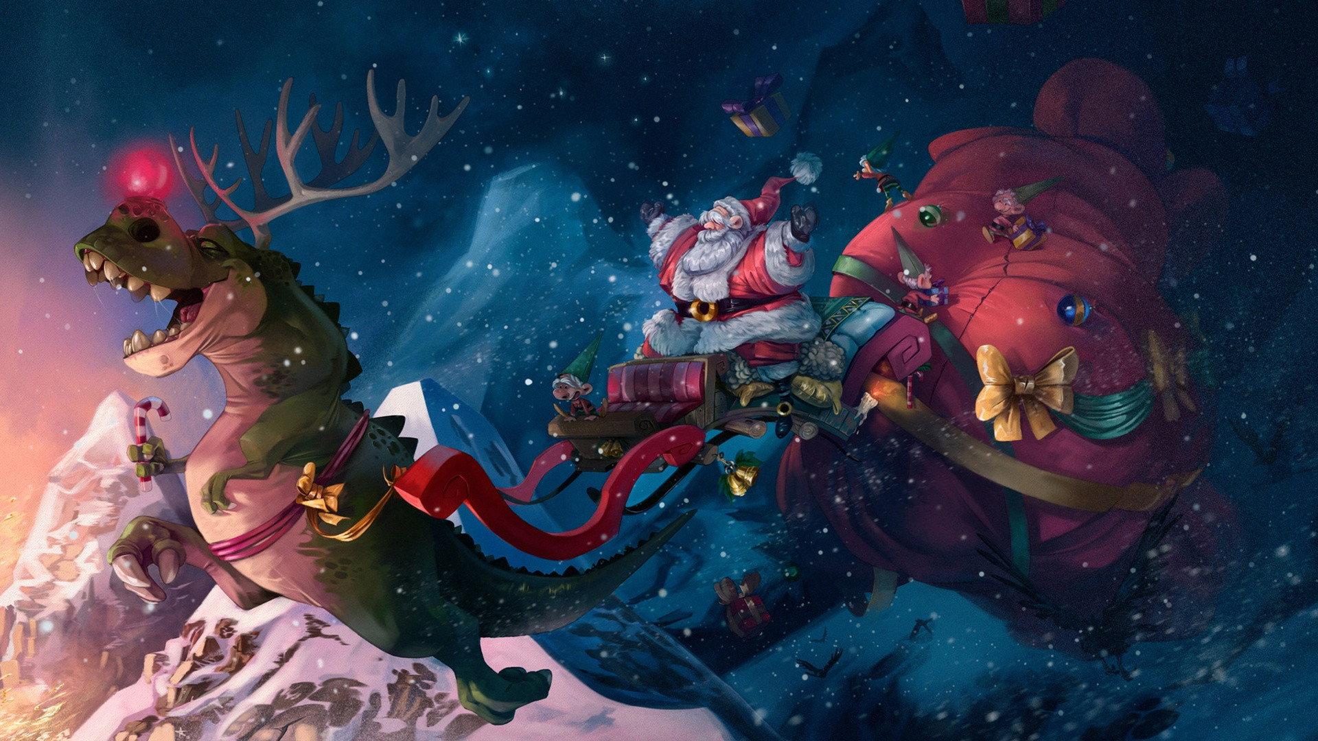The Christmas Dinosaur 2004 movie scene