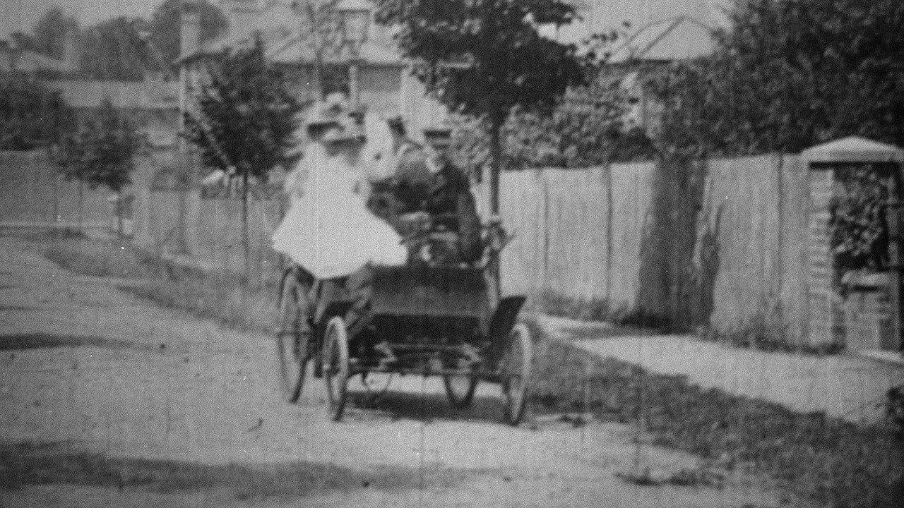 Explosion of a Motor Car 1900 movie scene