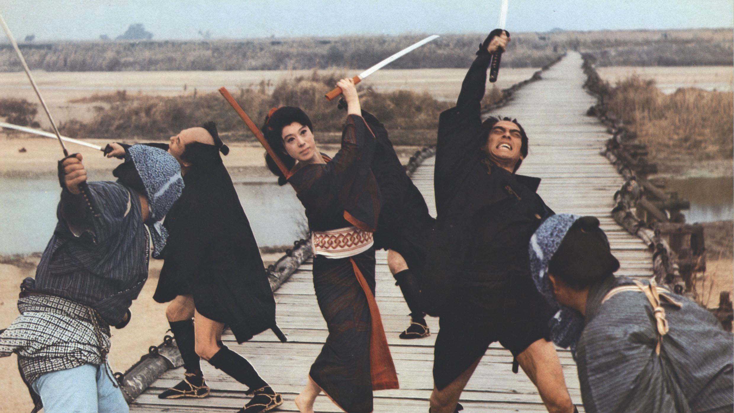 Crimson Bat, the Blind Swordswoman 1969 movie scene