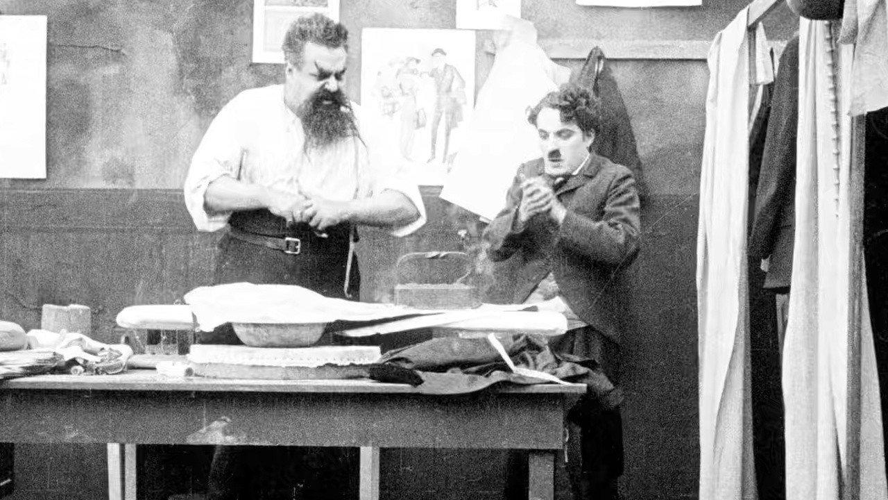 Chaplin Carnival 1938 movie scene