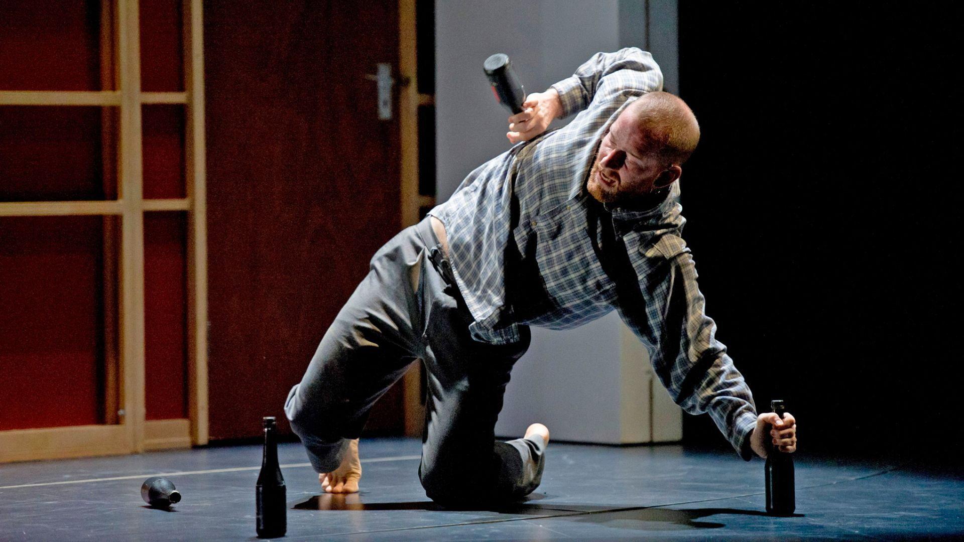 National Theatre Live: John 2014 movie scene