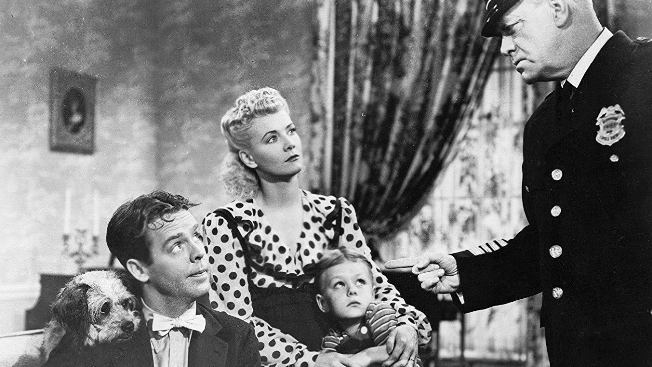Blondie in Society 1941 movie scene