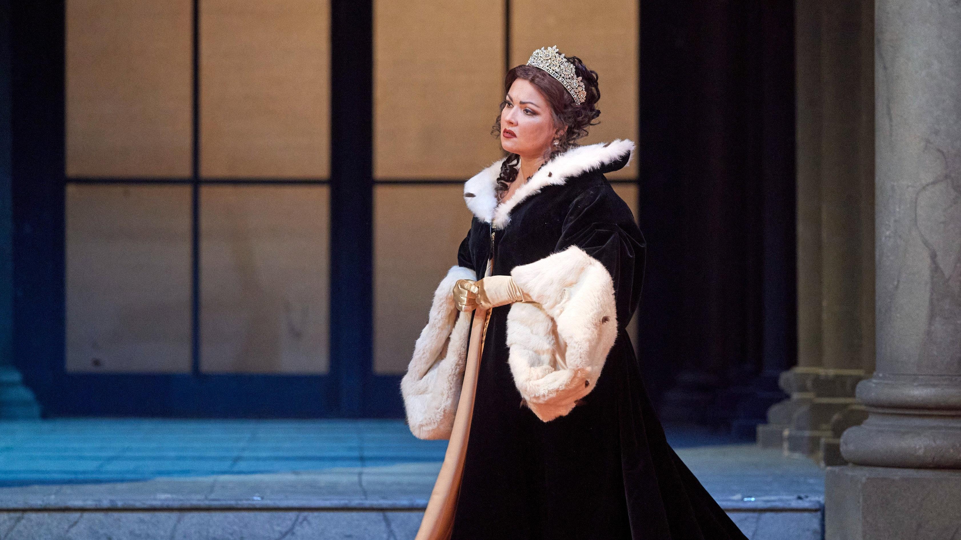 Puccini's Tosca with Anna Netrebko 2020 movie scene