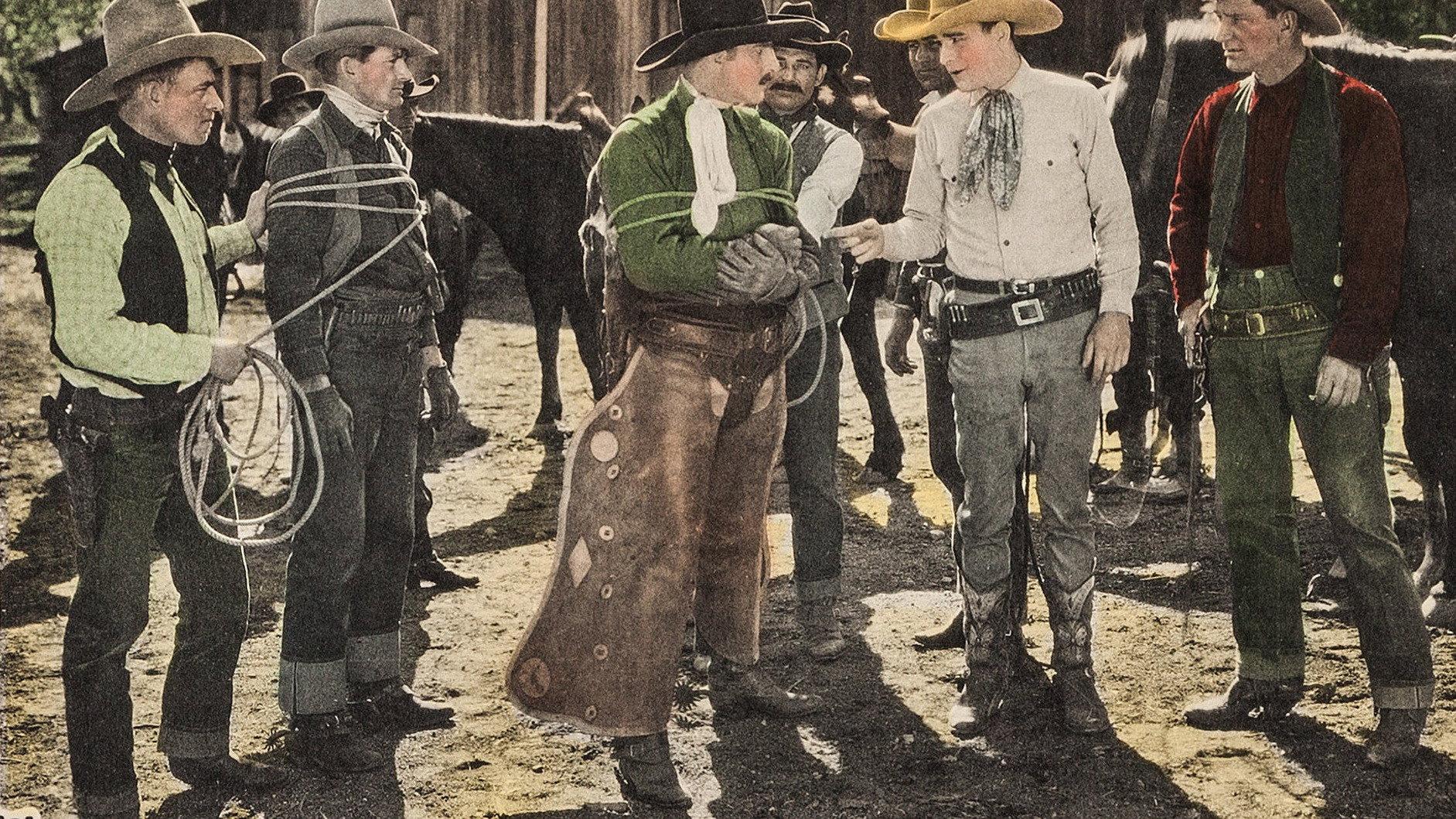 Code of the Cow Country 1927 movie scene