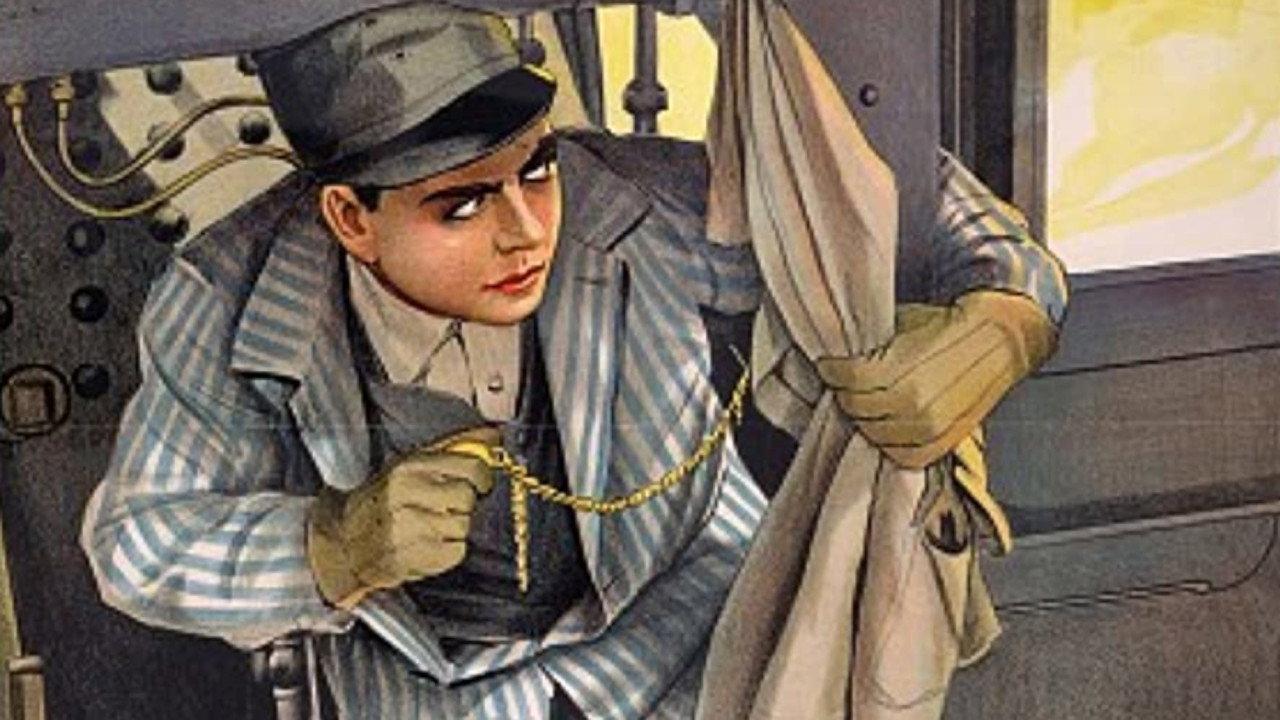 Four Minutes Late 1914 movie scene