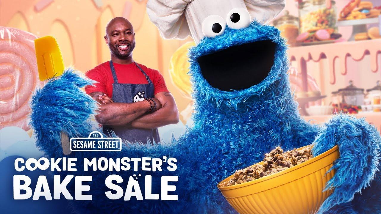 Cookie Monster's Bake Sale 2023 movie scene