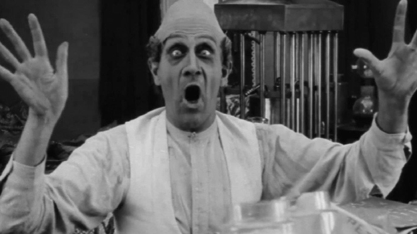 The Madness of Dr. Tube 1915 movie scene