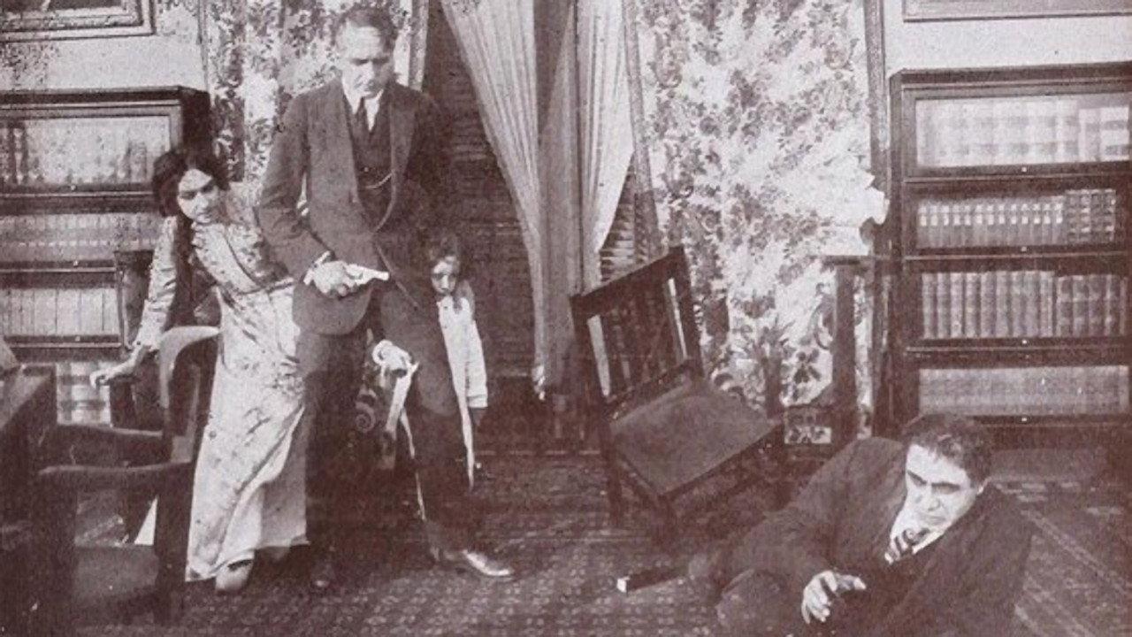 The Prosecuting Attorney 1913 movie scene
