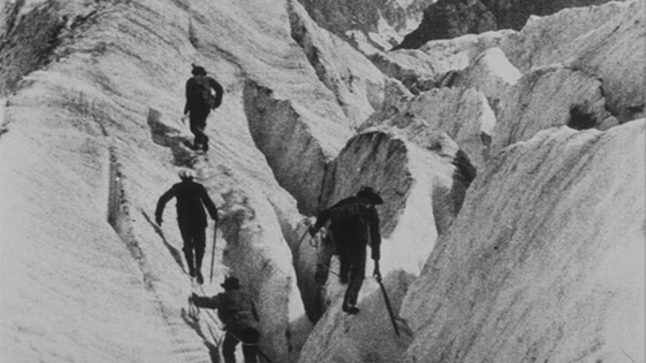 Chamonix - The Mer de Glace. Ascent 1900 movie scene