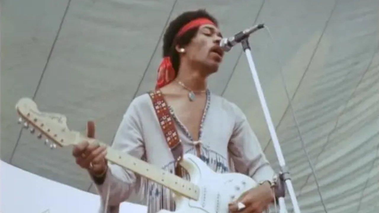 Jimi Hendrix: Live at Woodstock 1999 movie scene