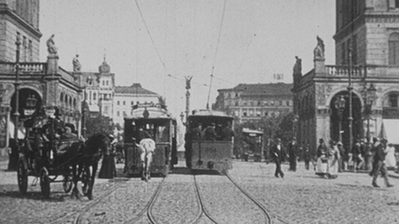 Berlin, Hallesches Thor 1896 movie scene