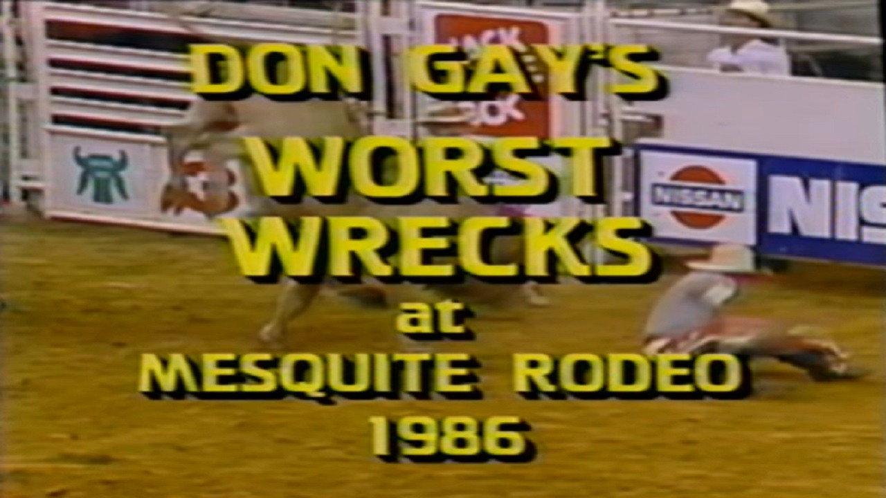 Don Gay's Worst Wrecks at Mesquite Rodeo 1986 1987 movie scene