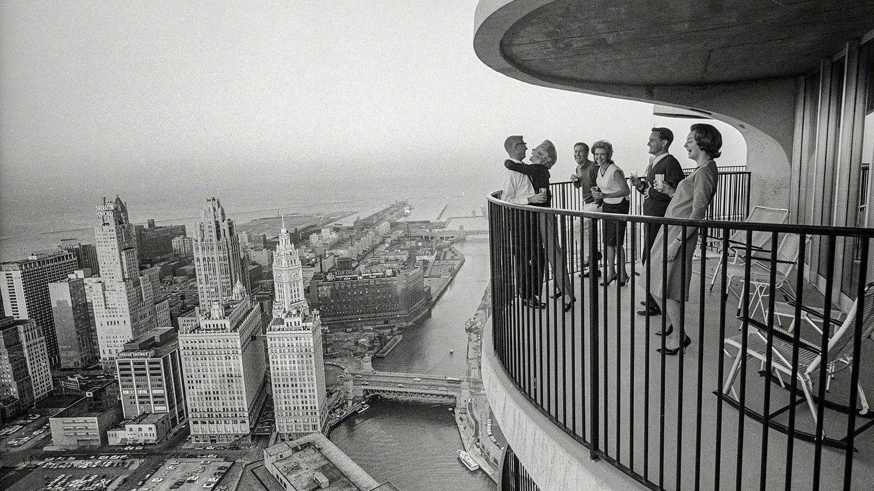 This is Marina City 1965 movie scene