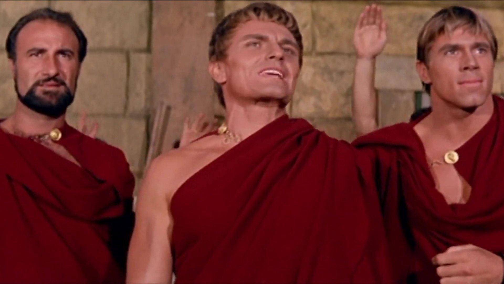 Spartacus and the Ten Gladiators 1964 movie scene