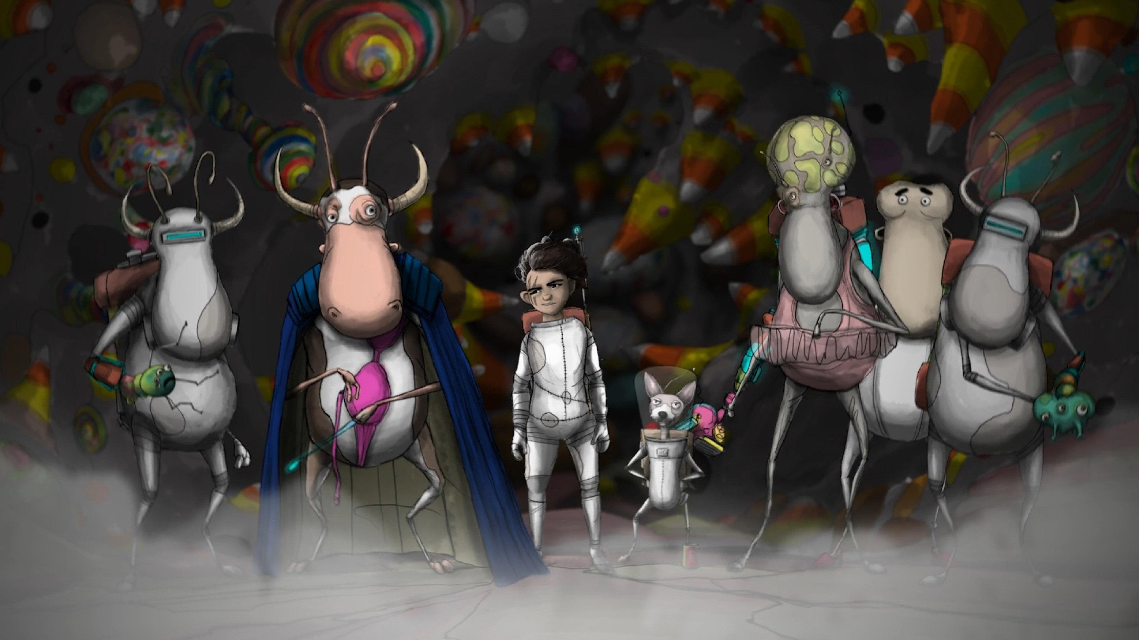 The Cow Aliens 2020 movie scene