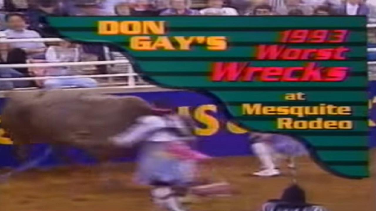 Don Gay's Worst Wrecks at Mesquite Rodeo 1993 1994 movie scene