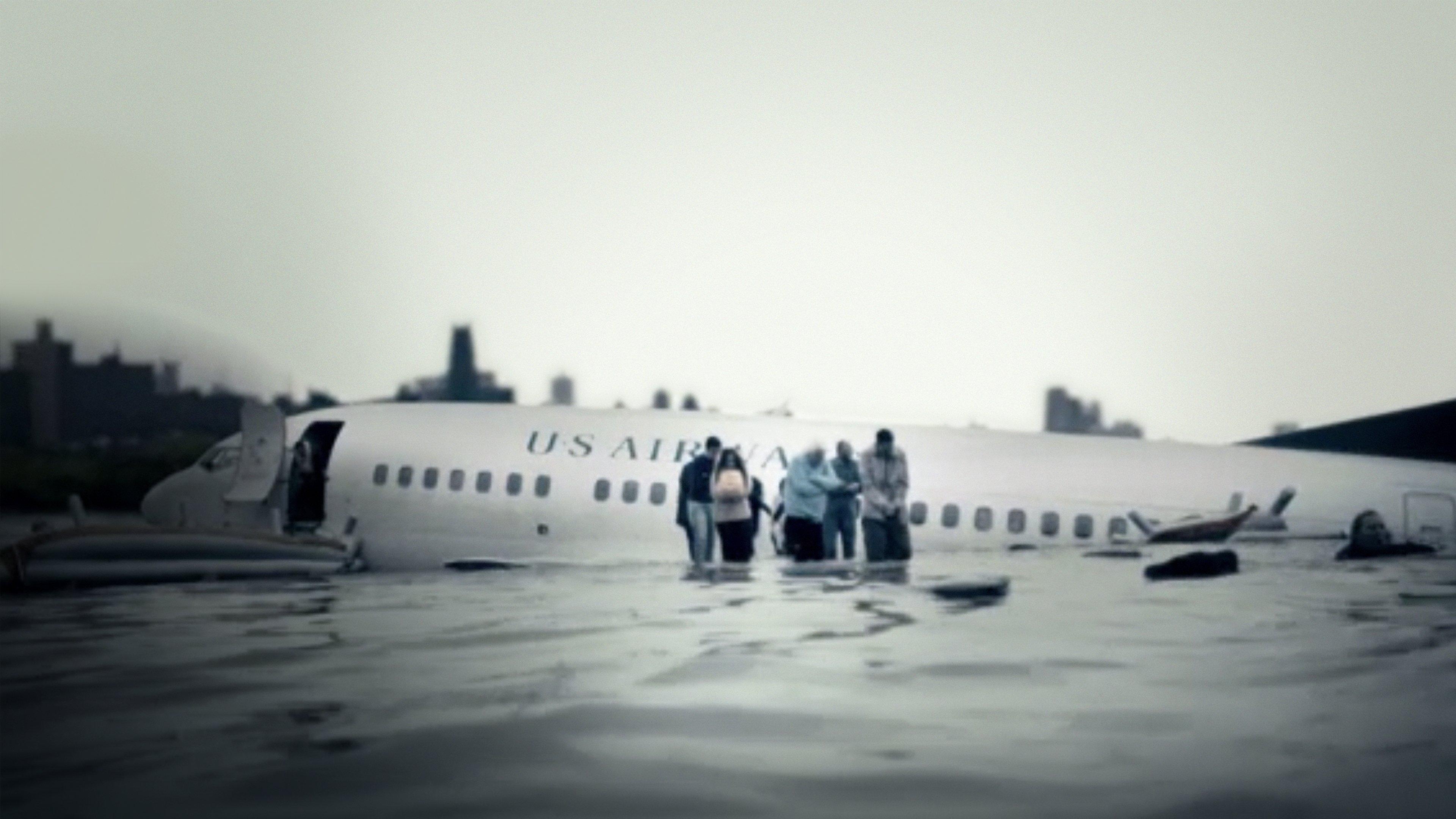 Miracle Landing on the Hudson 2014 movie scene