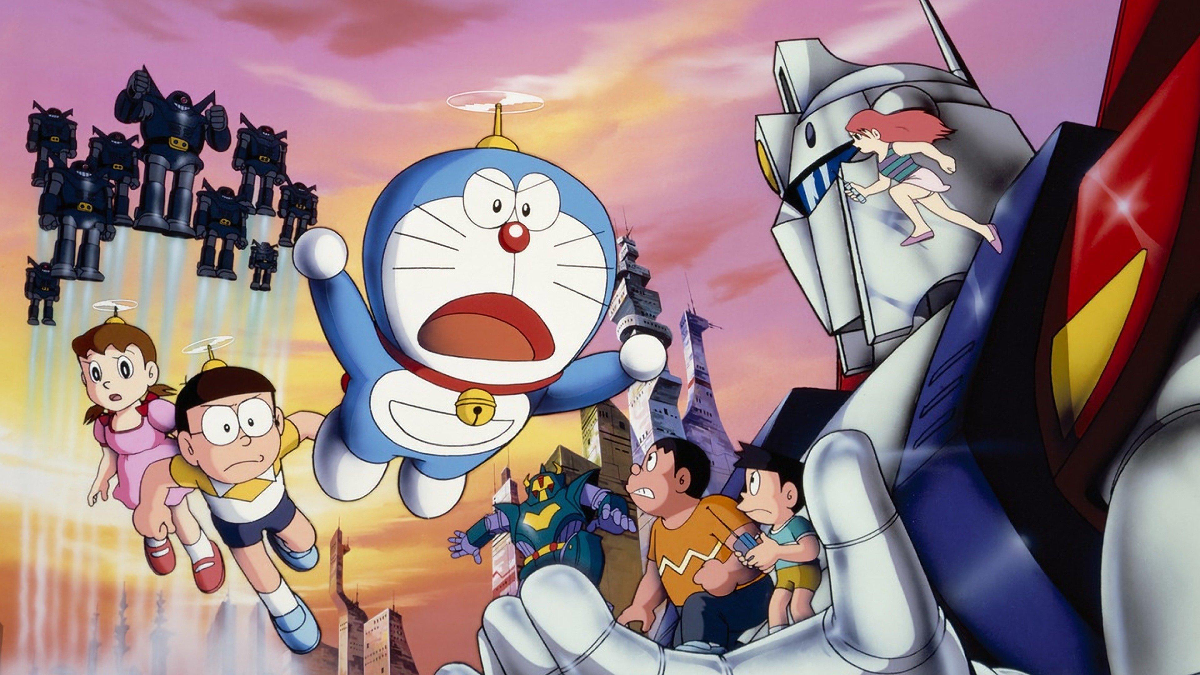 Doraemon: Nobita and the Steel Troops 1986 movie scene