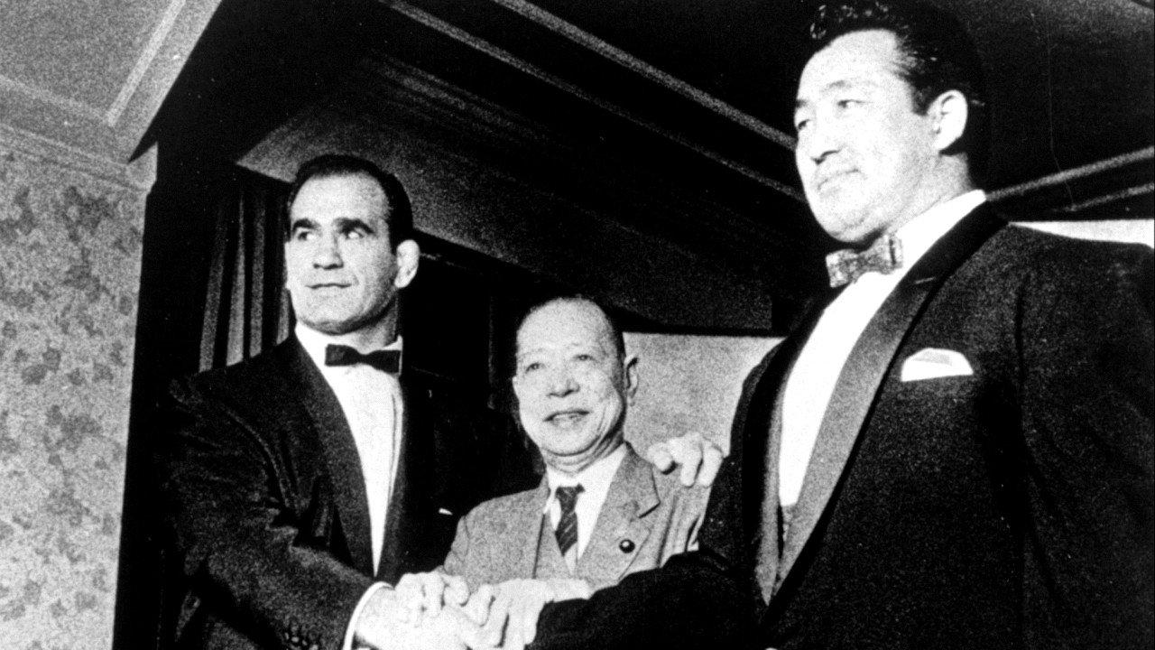 Lou Thesz vs. Rikidozan World Title Battle 1957 movie scene