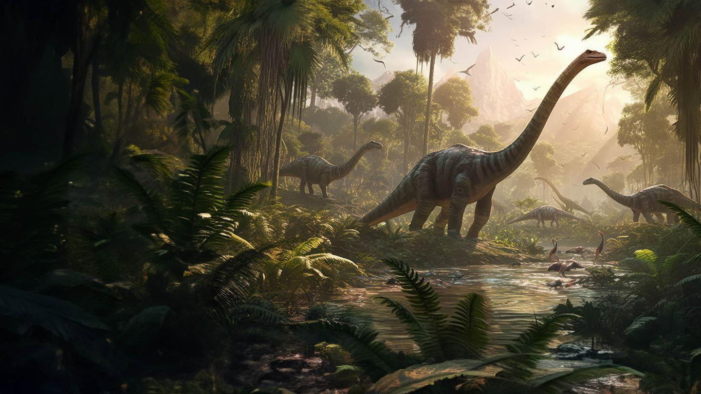 Avant jurassic park, L'apocalypse des dinosaures 2024 movie scene