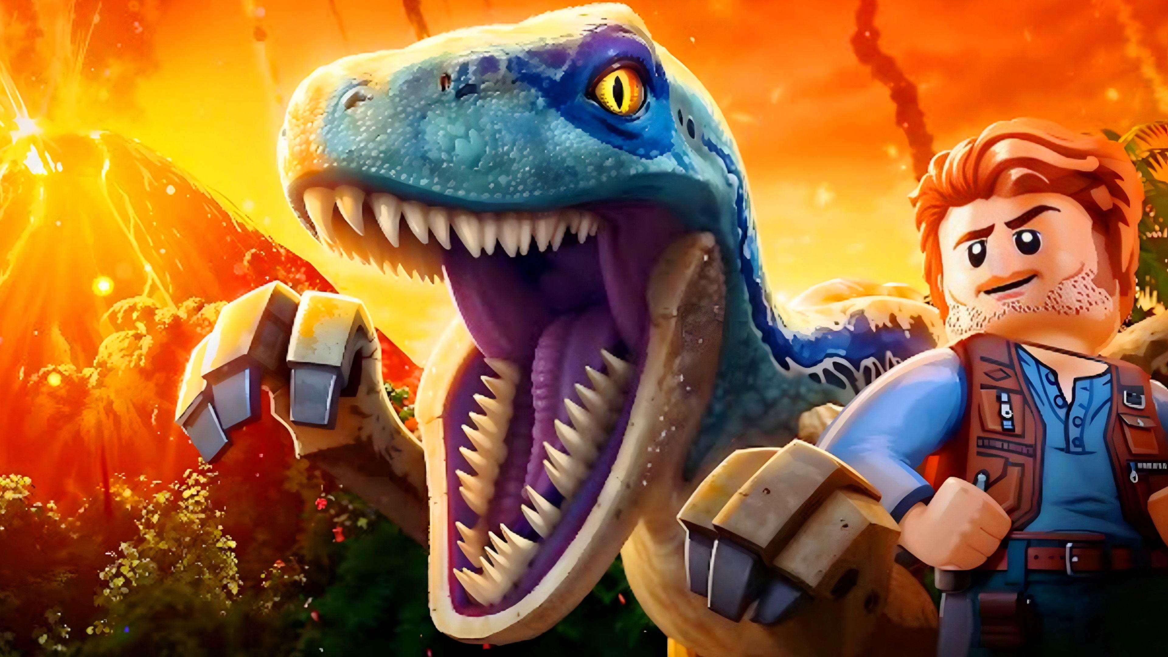 LEGO Jurassic World: Rescue Blue 2018 movie scene