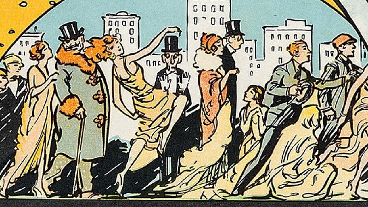 The Great White Way 1924 movie scene