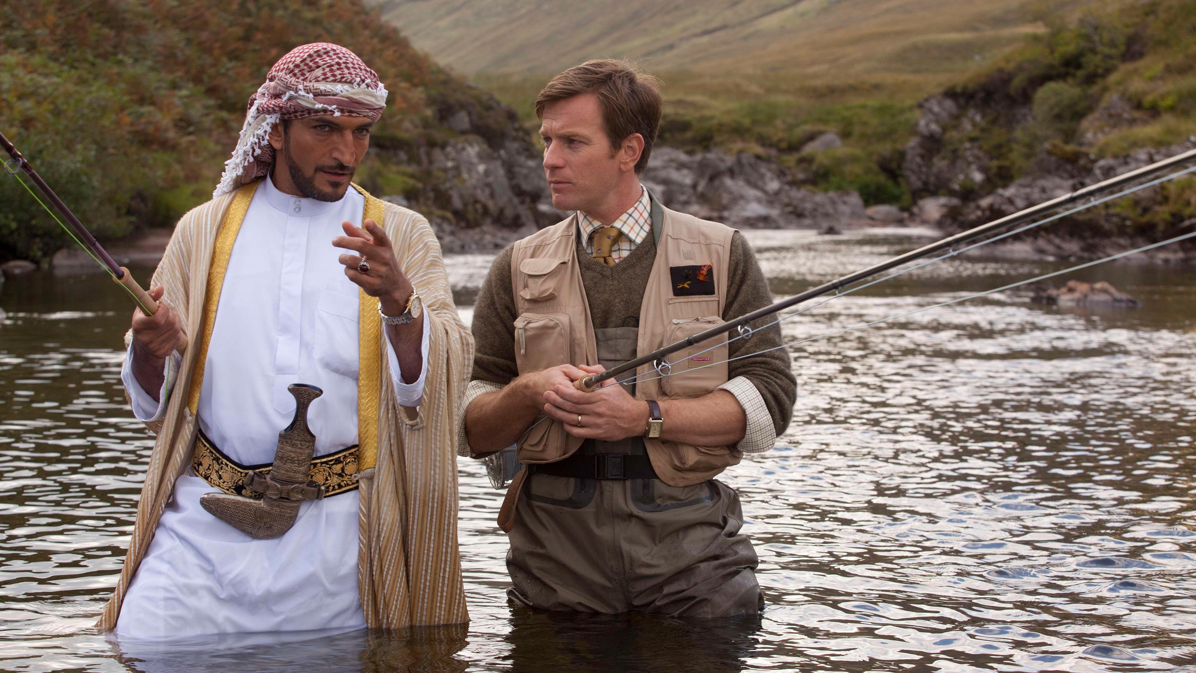 Salmon Fishing in the Yemen 2012 movie scene