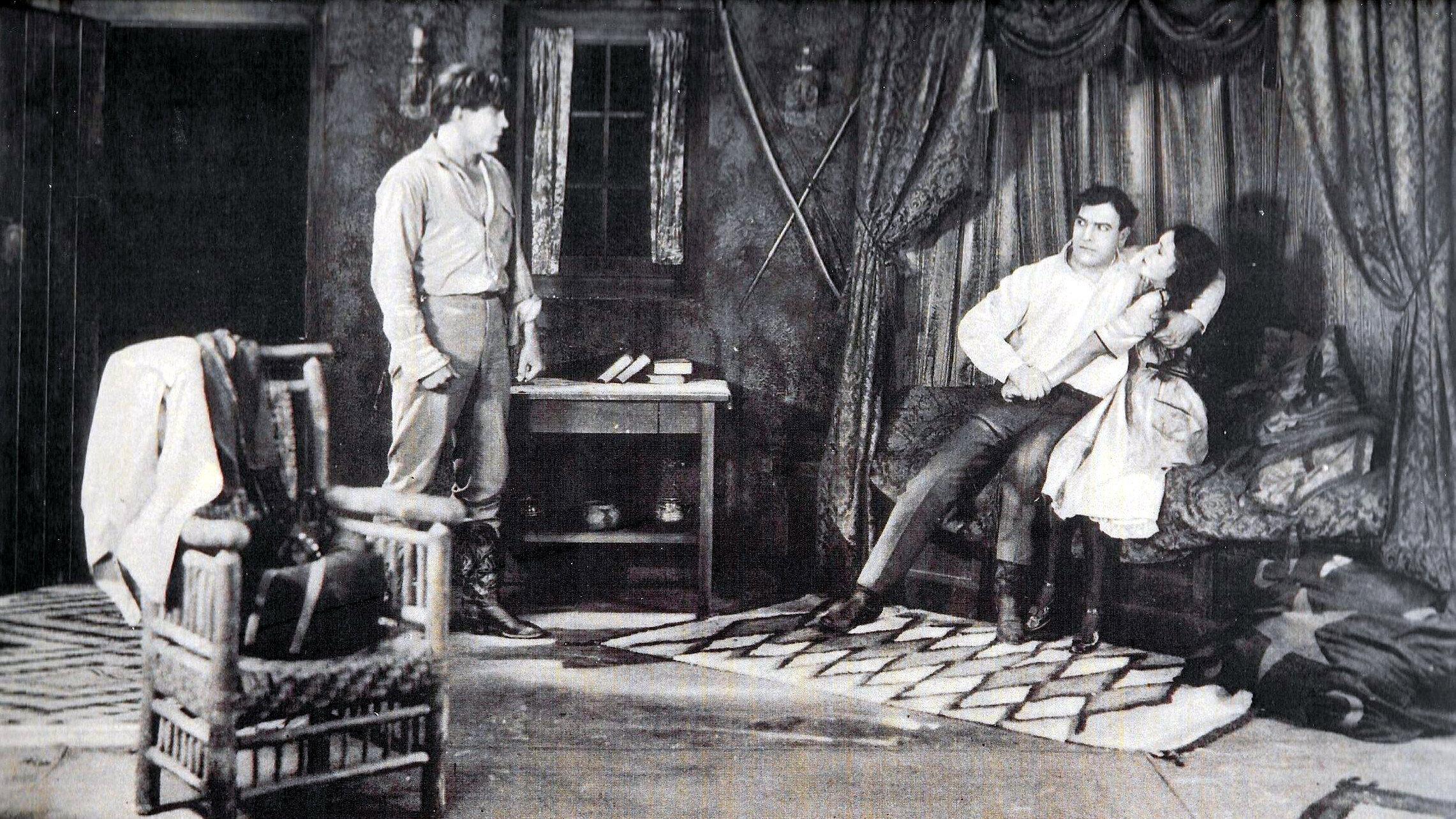 To a Finish 1921 movie scene