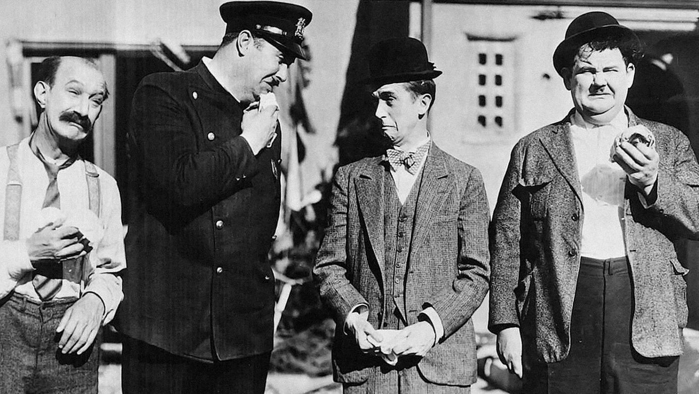 Big Business 1929 movie scene