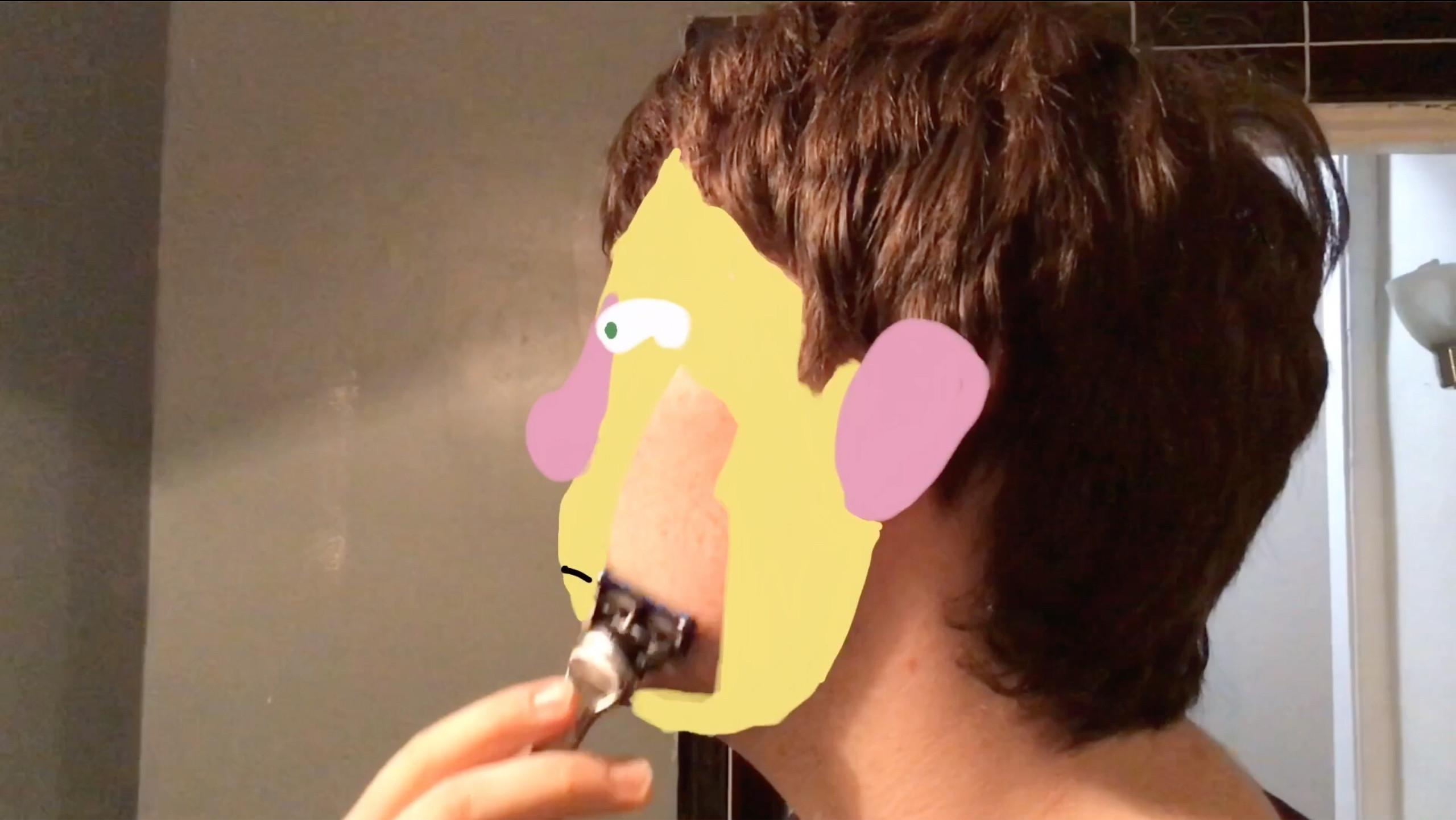 Morning Shave 2020 movie scene
