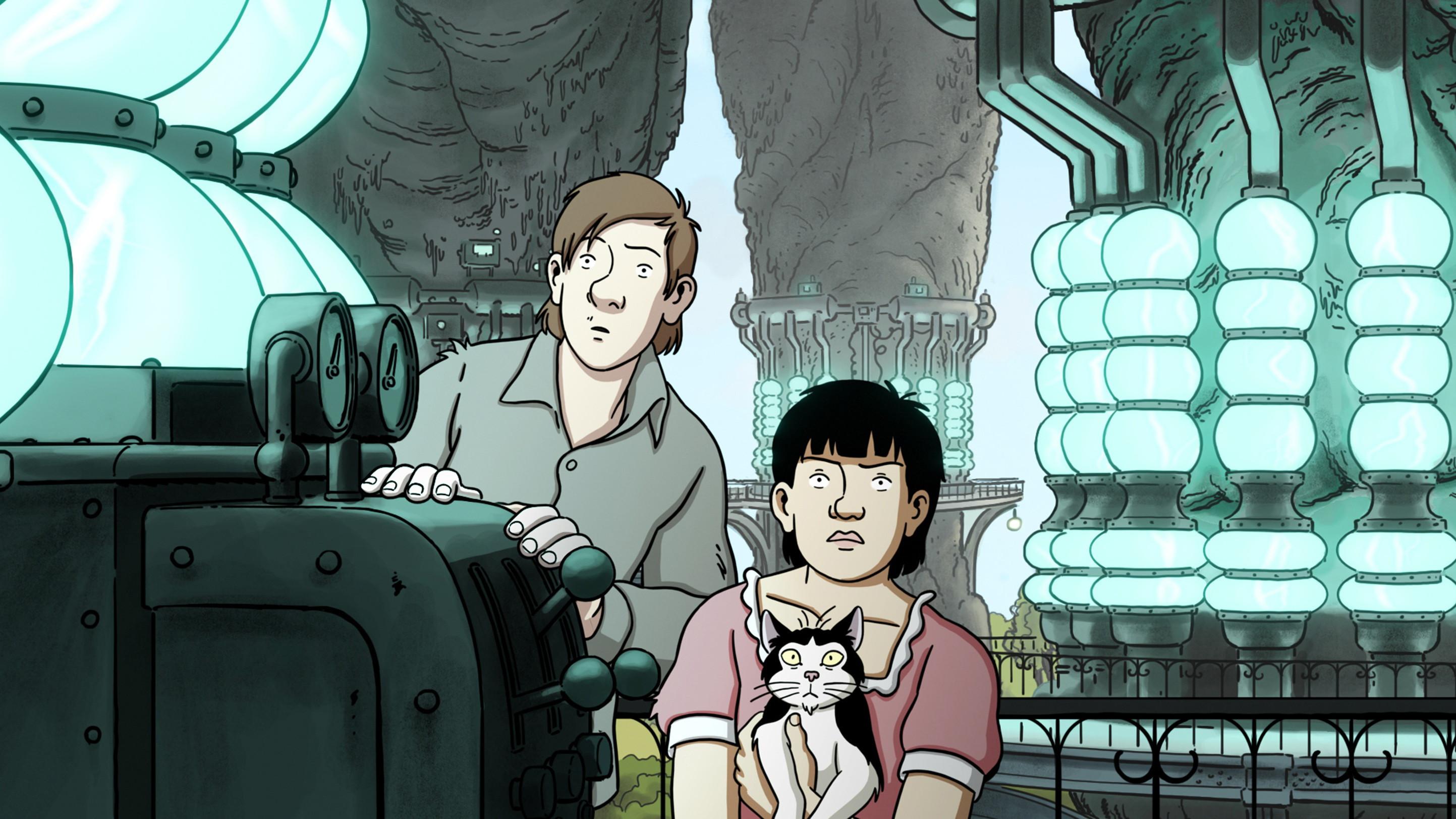 April and the Extraordinary World 2015 movie scene
