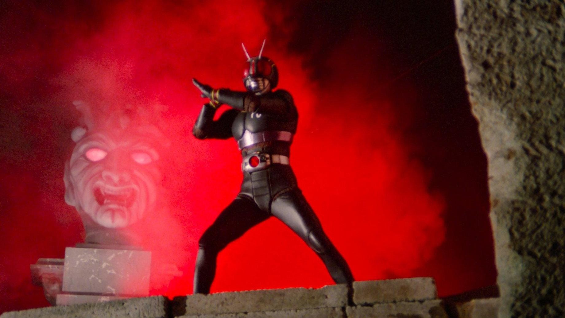 Kamen Rider Black: Hurry to Demon Island! 1988 movie scene