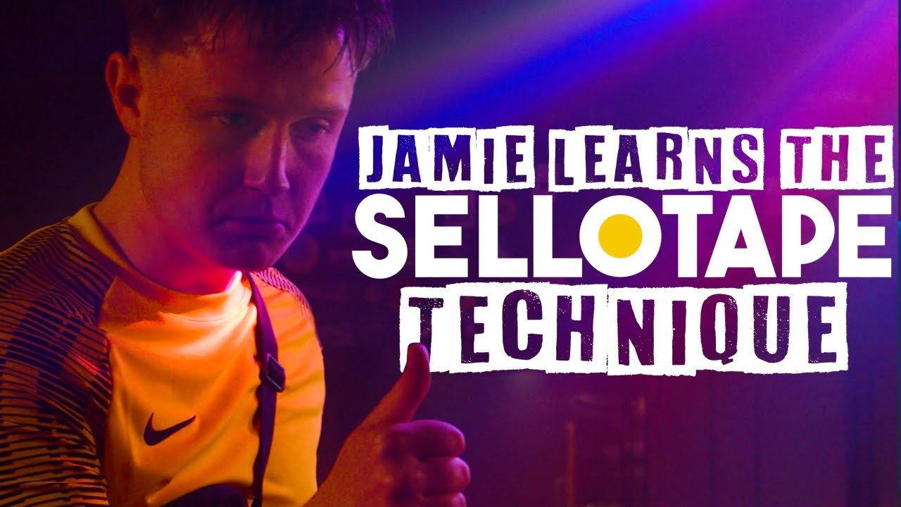 Jamie Learns the Sellotape Technique 2024 movie scene