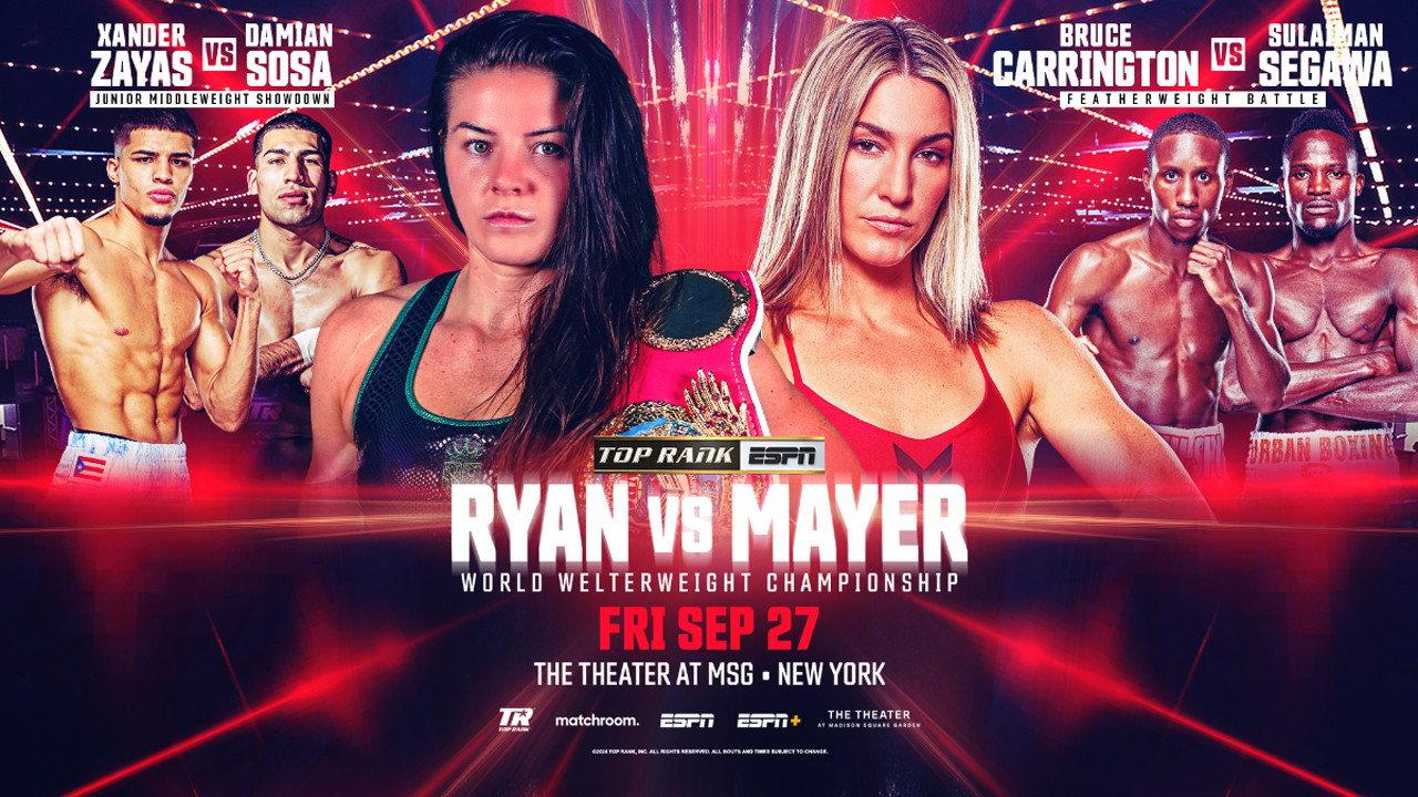 Sandy Ryan vs. Mikaela Mayer 2024 movie scene