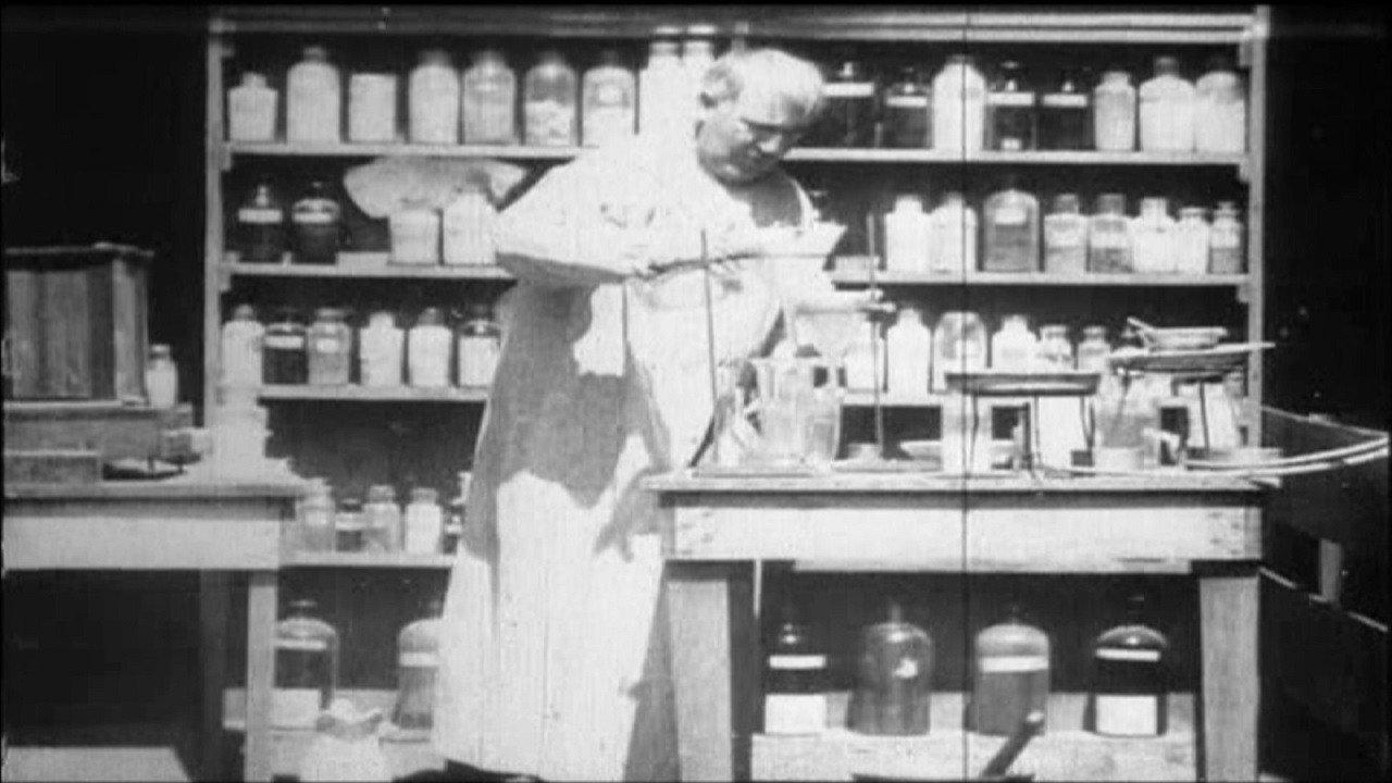Mr. Edison at Work in His Chemical Laboratory 1897 movie scene