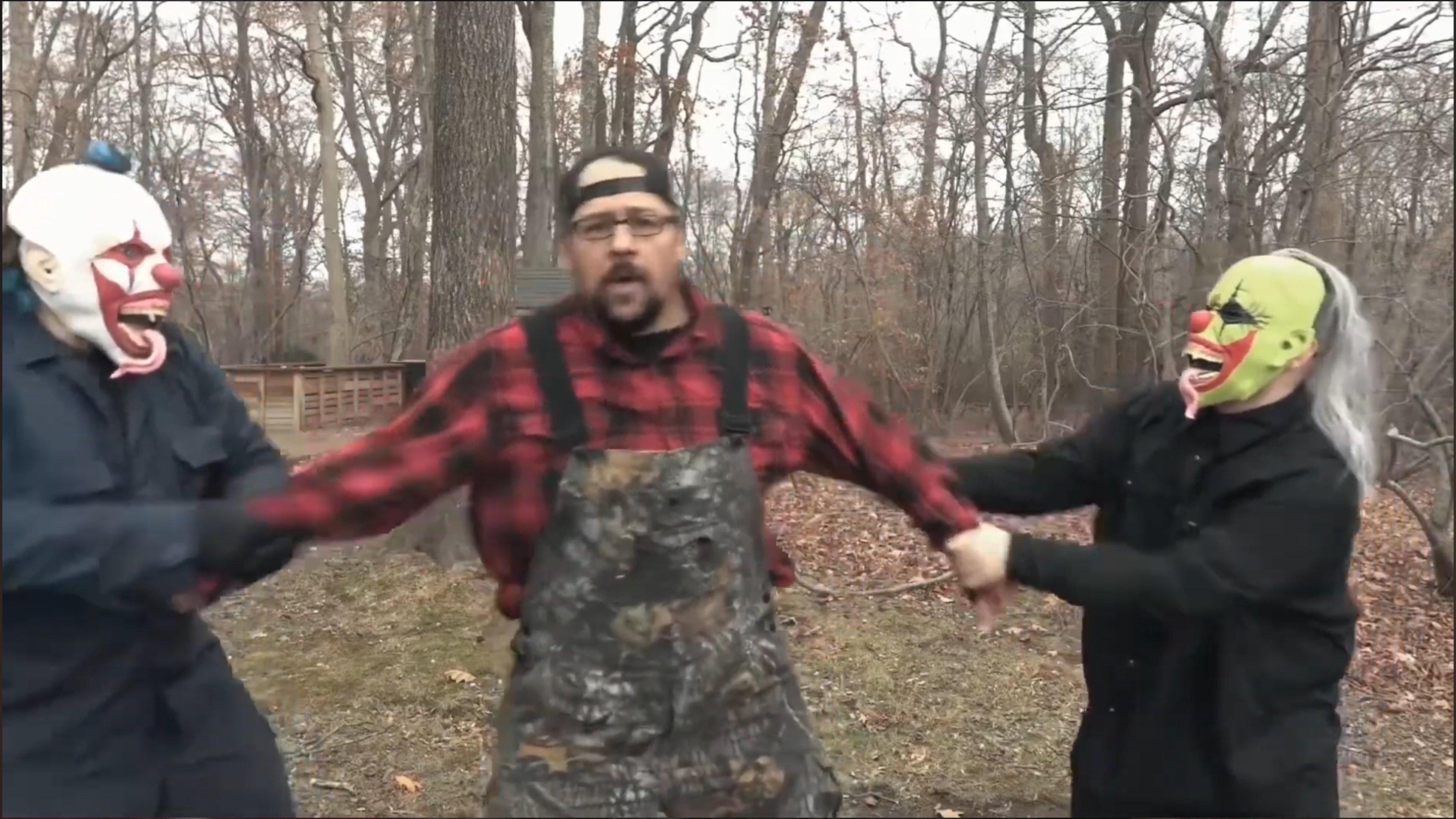 Camp Blood 666 Part 2: Exorcism of the Clown 2023 movie scene