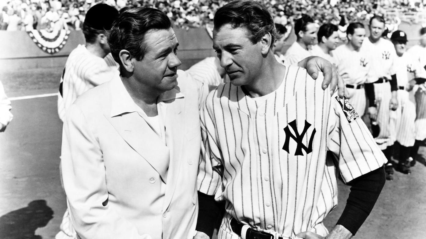 The Pride of the Yankees 1942 movie scene
