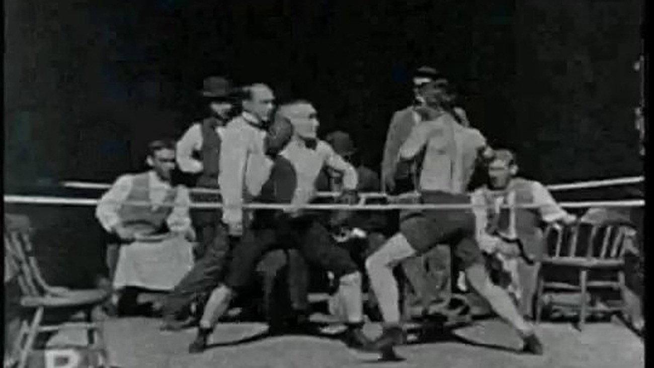 Glenroy Brothers (Comic Boxing) 1894 movie scene