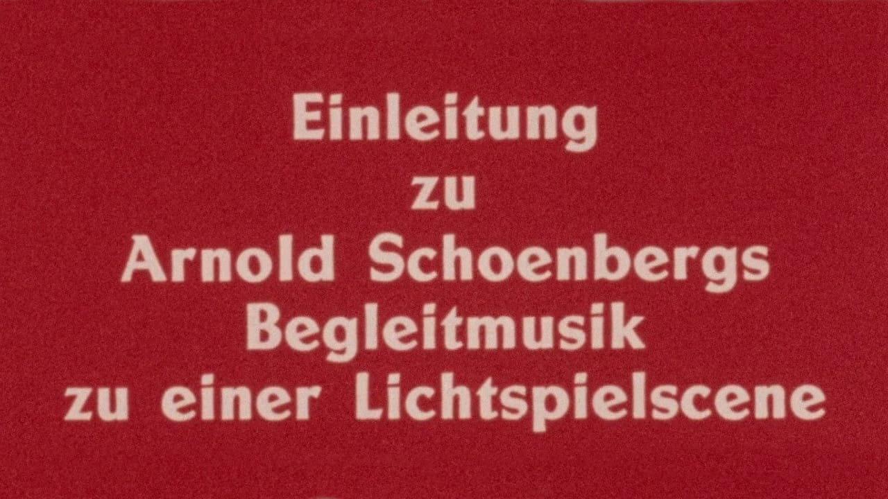 Introduction to Arnold Schoenberg’s Accompaniment to a Cinematic Scene 1973 movie scene