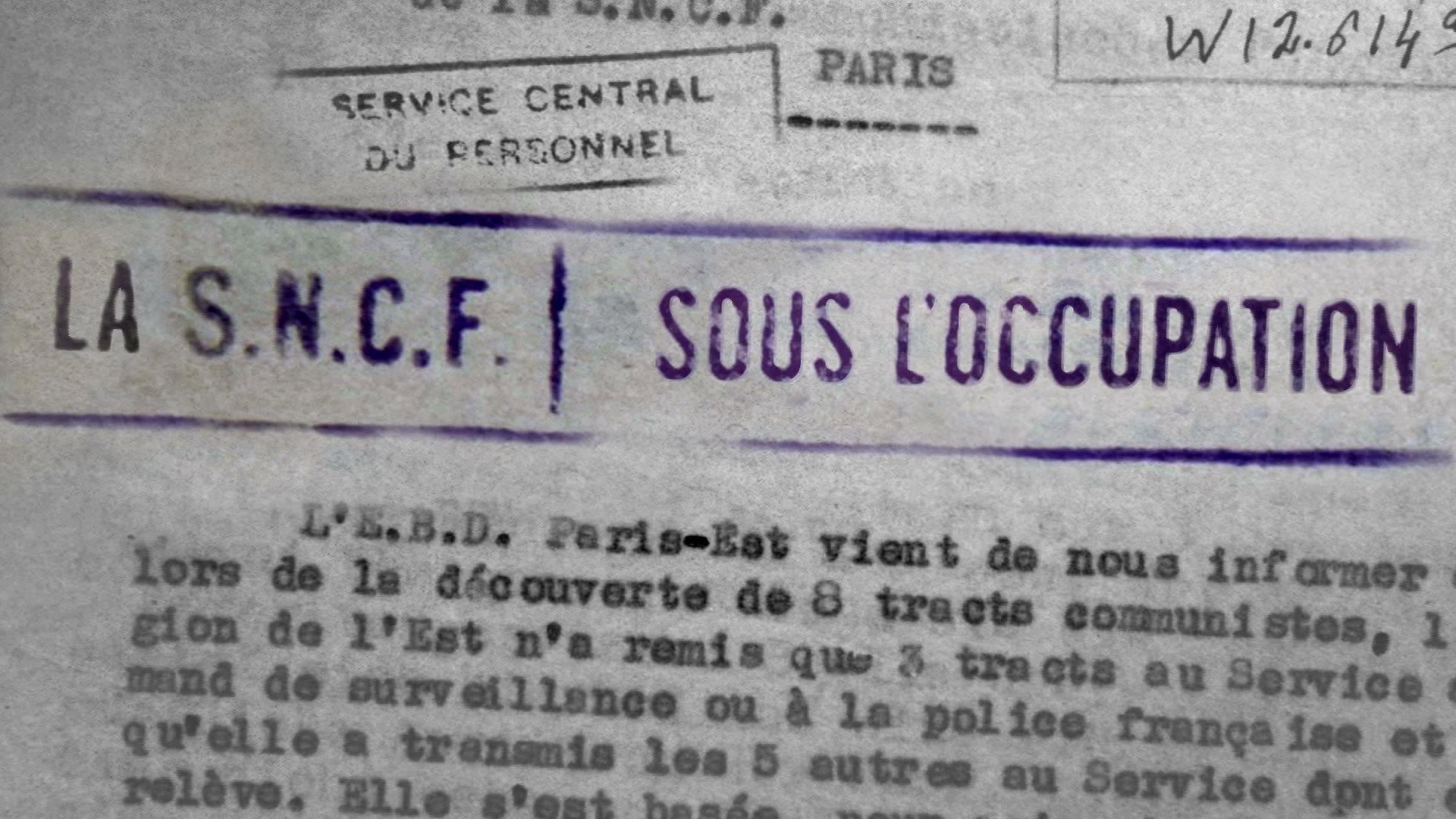 La SNCF sous l'Occupation 2019 movie scene