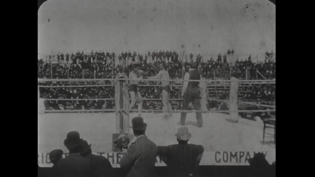 The Corbett-Fitzsimmons Fight 1897 movie scene
