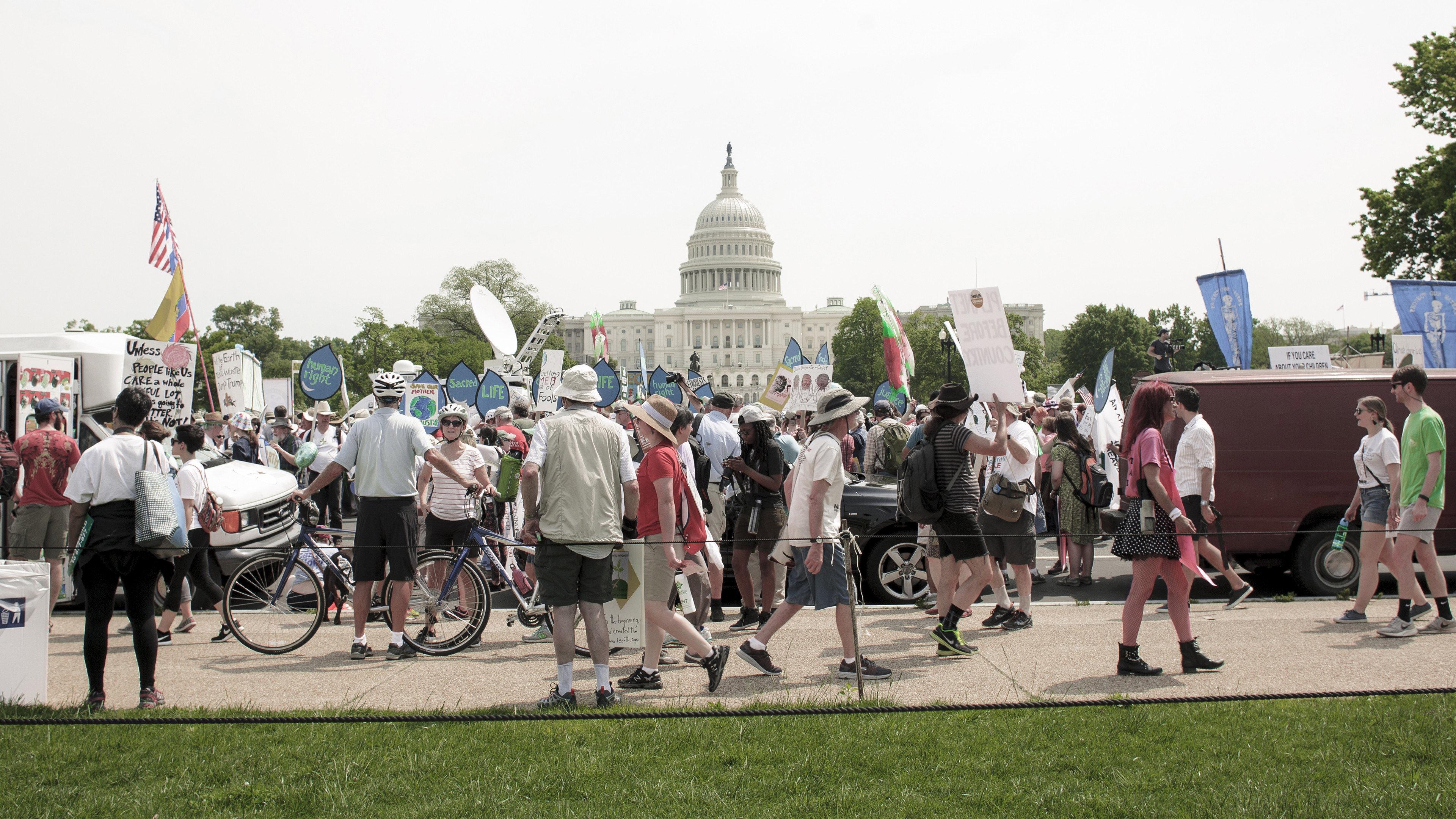 2017 People's Climate March in Washington D.C. 2017 movie scene