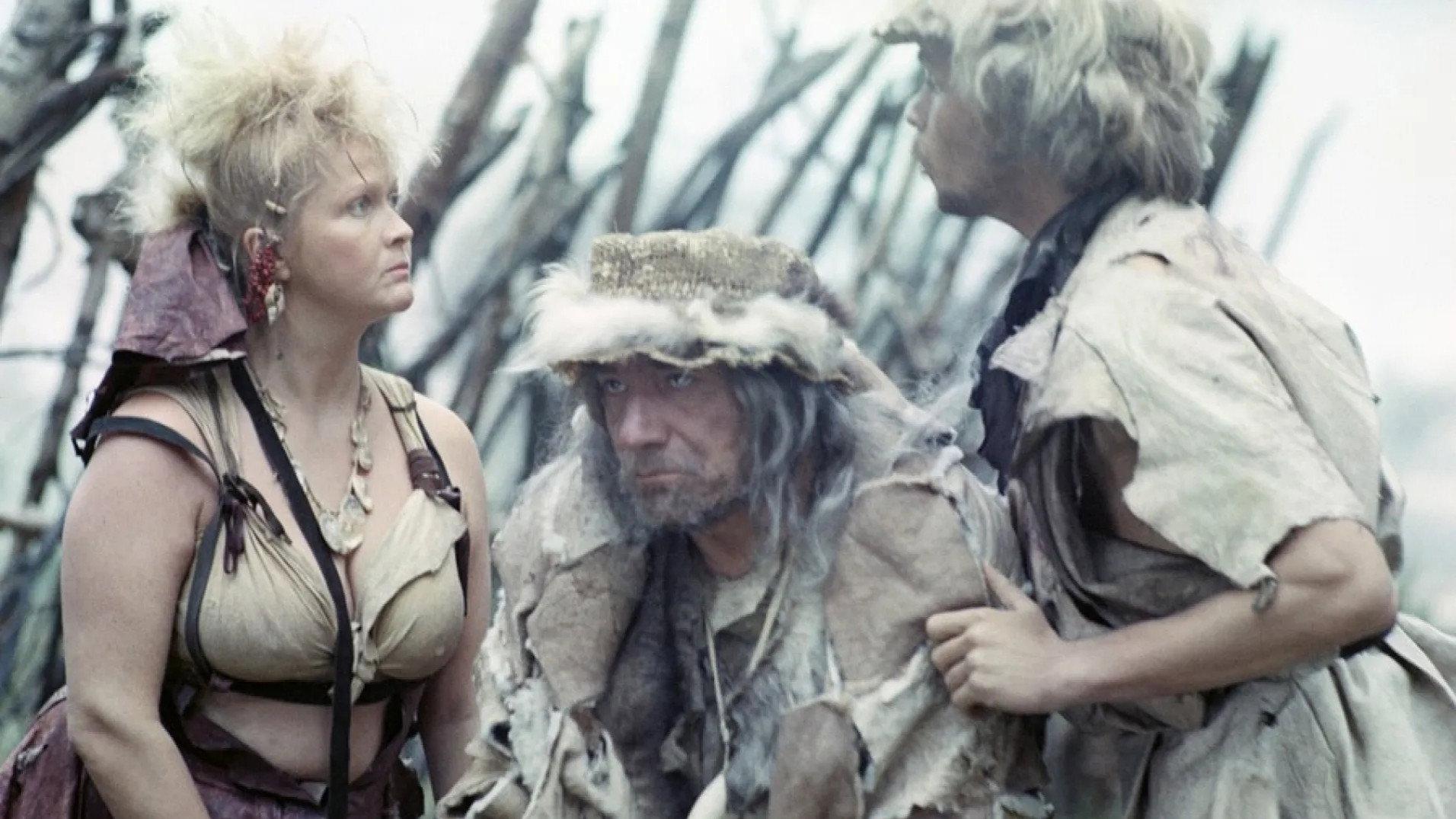 Two Arrows. Stone Age Detective 1989 movie scene
