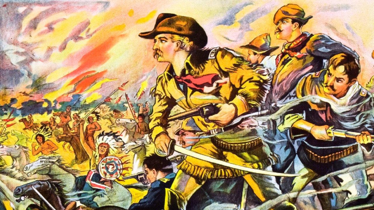 The Flaming Frontier 1926 movie scene